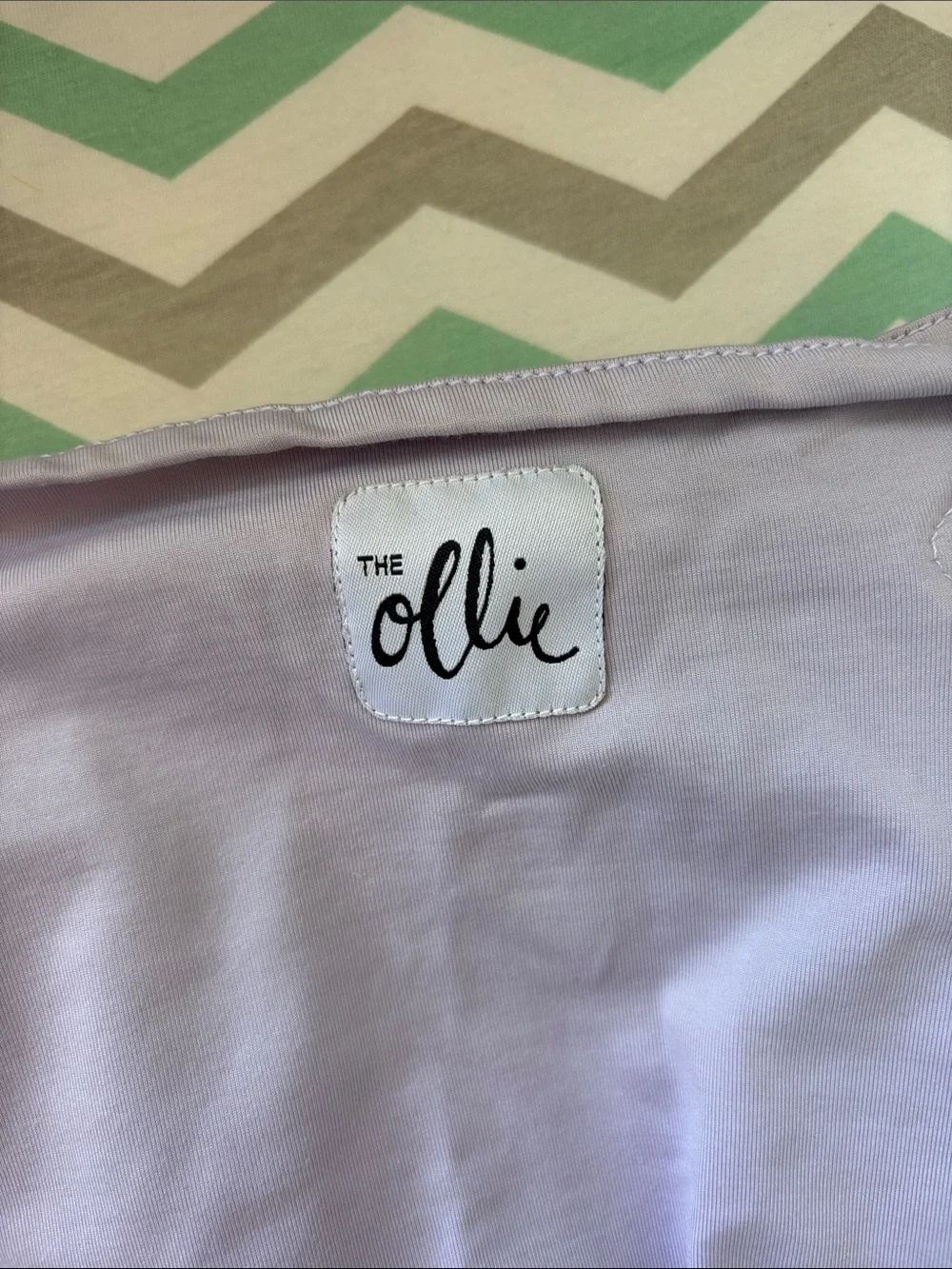 Ollie Lavender Baby Sleep Sack - Knotted Swaddle with Velcro
